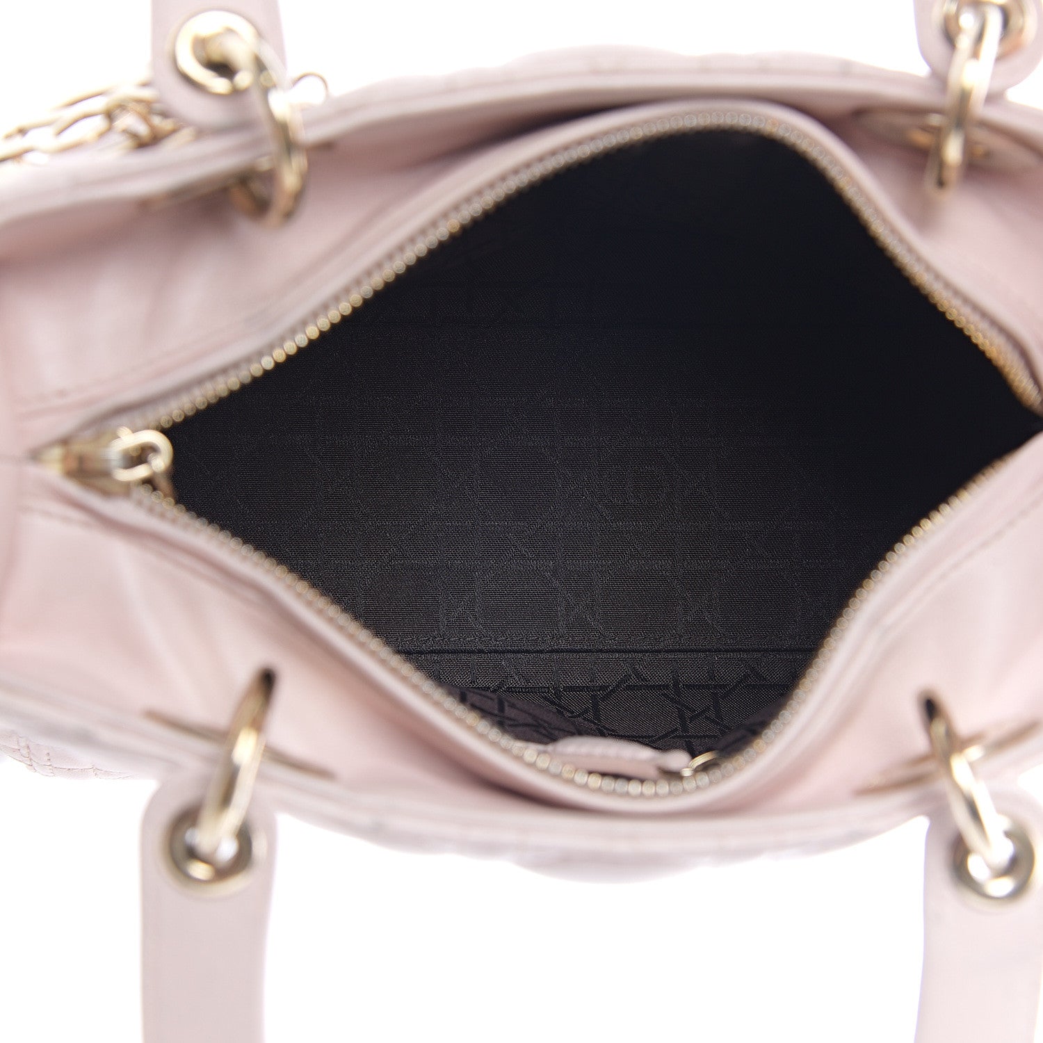 Christian Dior Lambskin Cannage Medium Lady Dior Light Pink 4 of 8