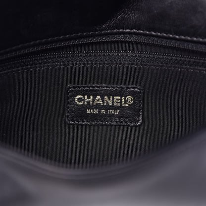 Chanel Lambskin Quilted CC Chocolate Bar Flap Black 6 of 14