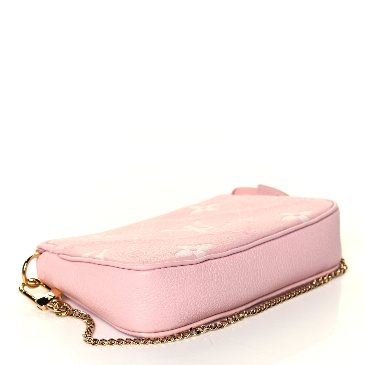 Louis Vuitton Empreinte Monogram Giant Broderies Mini Pochette Accessories Pink Creme 3 of 5