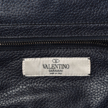 Valentino Garavani Denim Small Rockstud Rolling Tote Blue 12 of 14