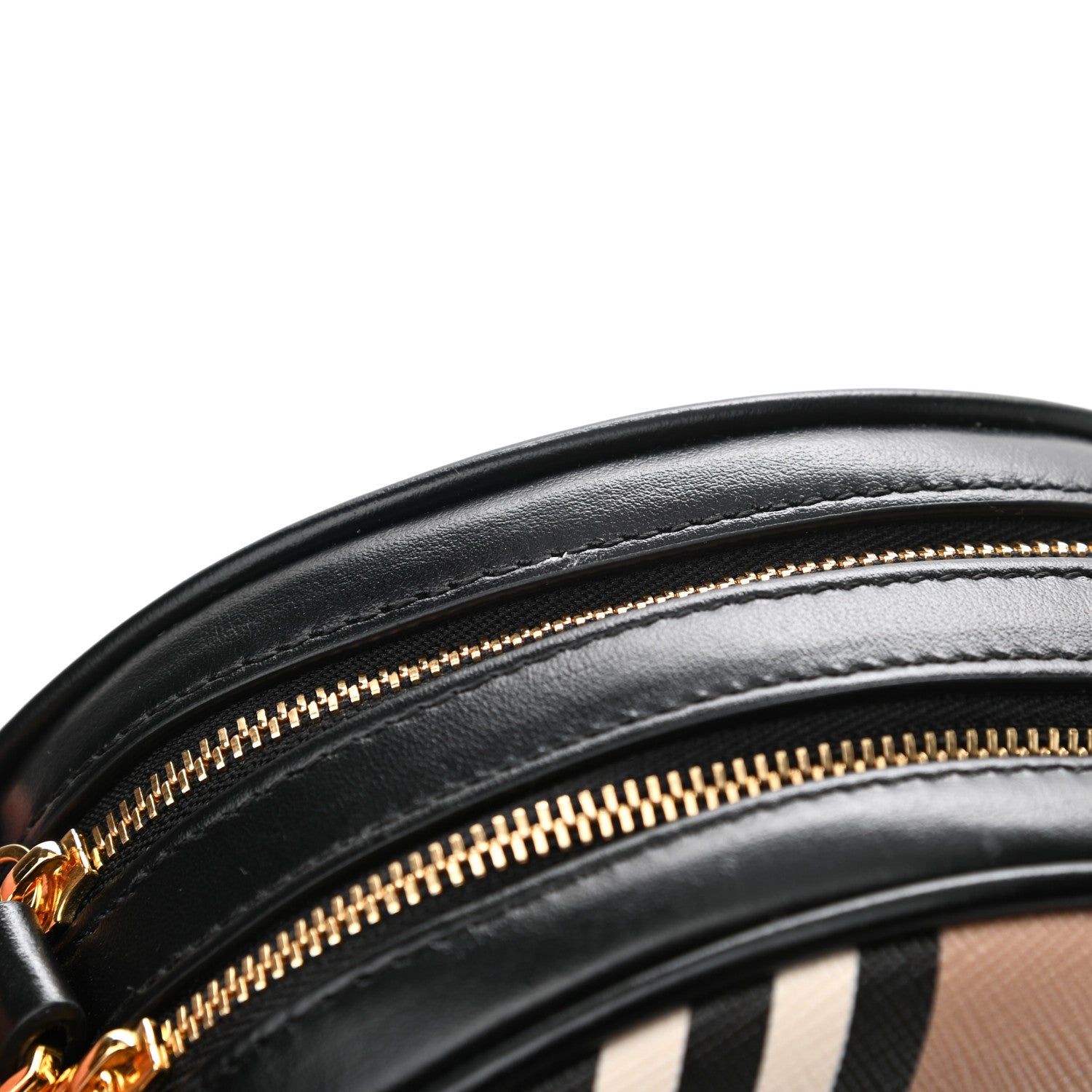 Burberry E-Canvas Calfskin Icon Stripe Louise Bag Archive Beige 12 of 12