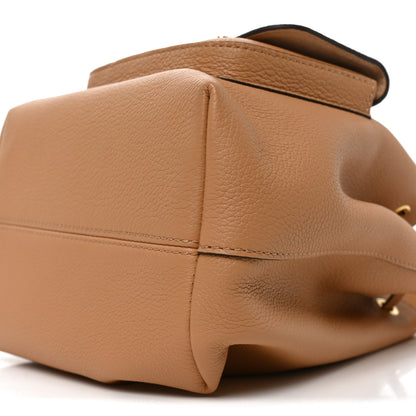 Louis Vuitton Calfskin Lockme Bucket MM Arizona Beige 9 of 9