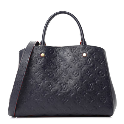 Louis Vuitton Empreinte Montaigne MM Marine Rouge 1 of 10