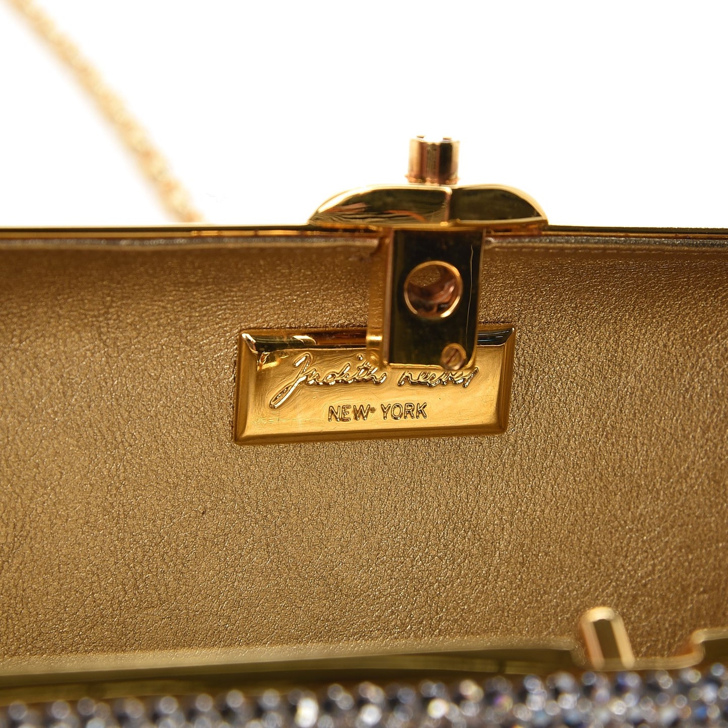 Swarovski Crystal Minaudiere Clutch Silver Gold