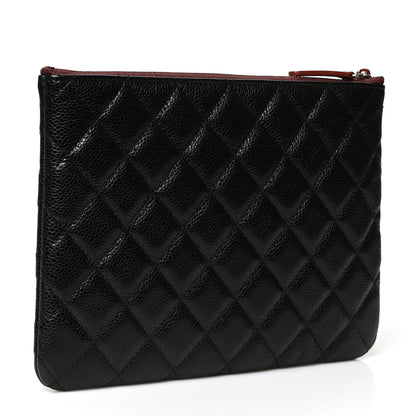 Chanel Caviar Quilted Cosmetic Case Black 3 of 8