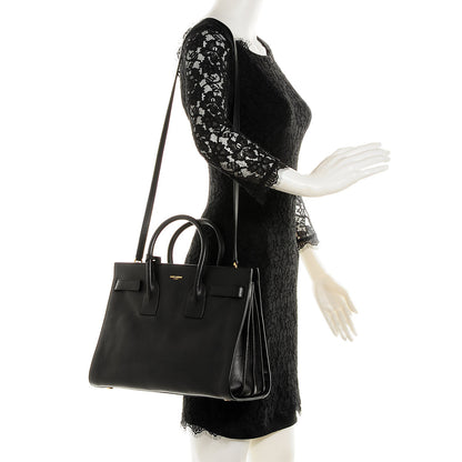 Saint Laurent Calfskin Small Sac De Jour Black 2 of 8