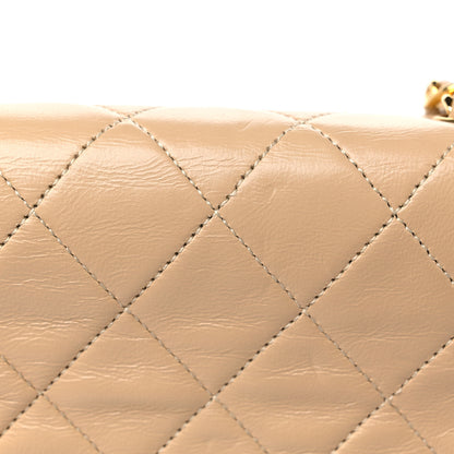 Chanel Lambskin Quilted Small Single Flap Beige 14 of 15