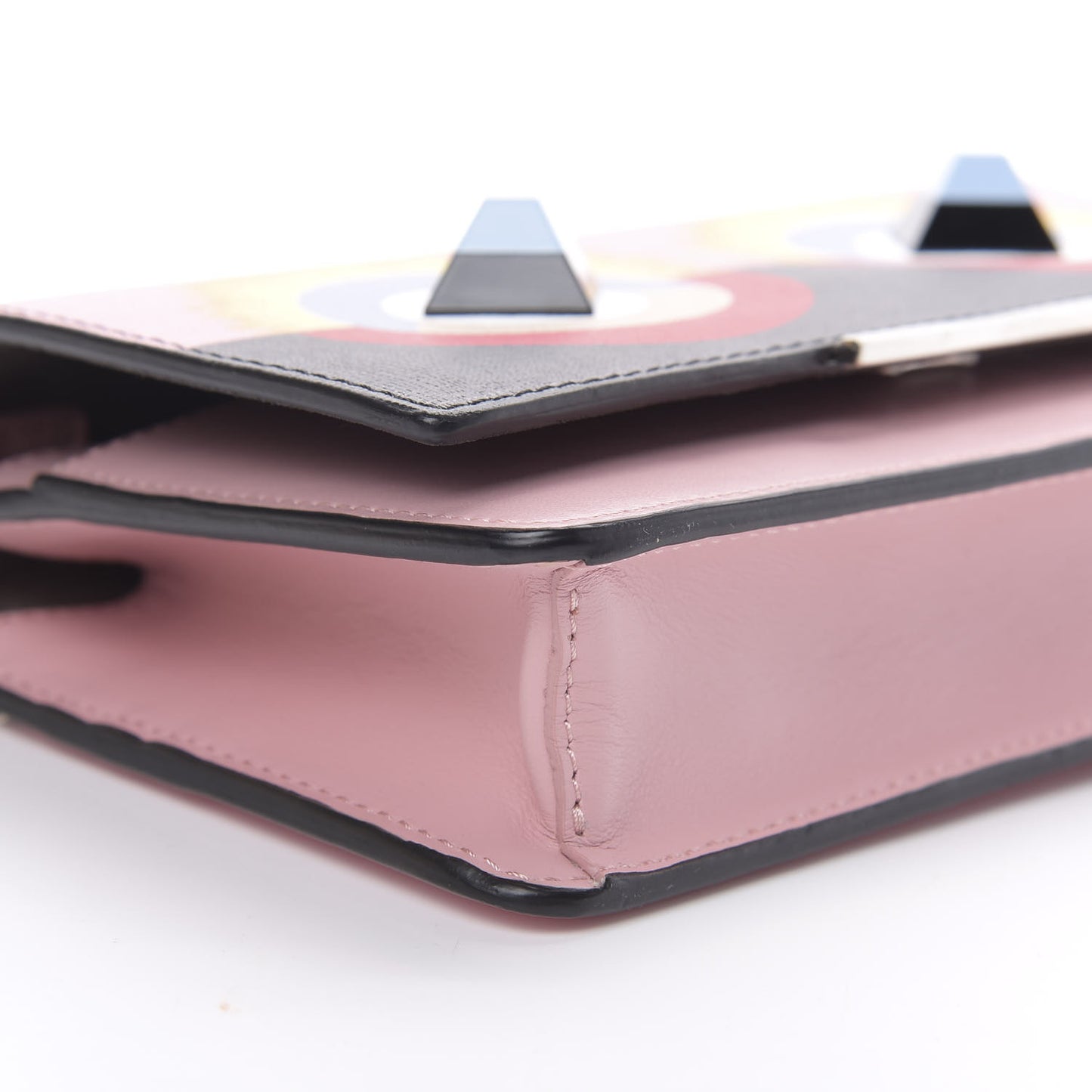 Vitello Elite Century Hypnoteyes Studded Tube Wallet On Chain Bubblegum Multicolor