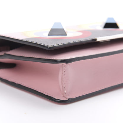 Fendi Vitello Elite Century Hypnoteyes Studded Tube Wallet On Chain Bubblegum Multicolor 10 of 12