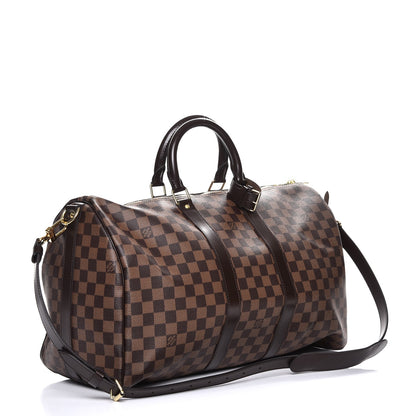 Louis Vuitton Damier Ebene Keepall Bandouliere 45 3 of 8