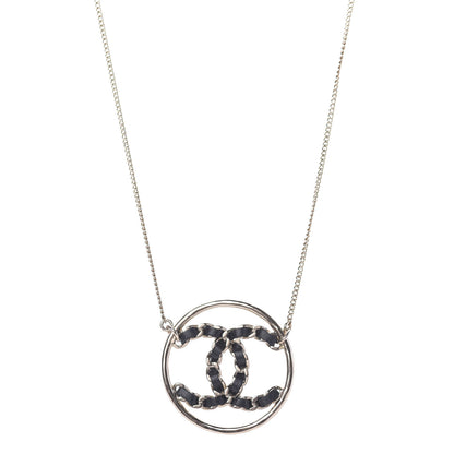 Chanel Lambskin CC Chain Necklace Gold Black 1 of 7