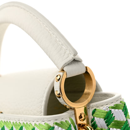 Louis Vuitton Taurillon Braided Capucines Mini Vert 10 of 11
