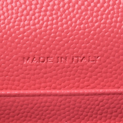 Saint Laurent Grain De Poudre Matelasse Chevron Monogram Chain Wallet Rose Clair 7 of 10