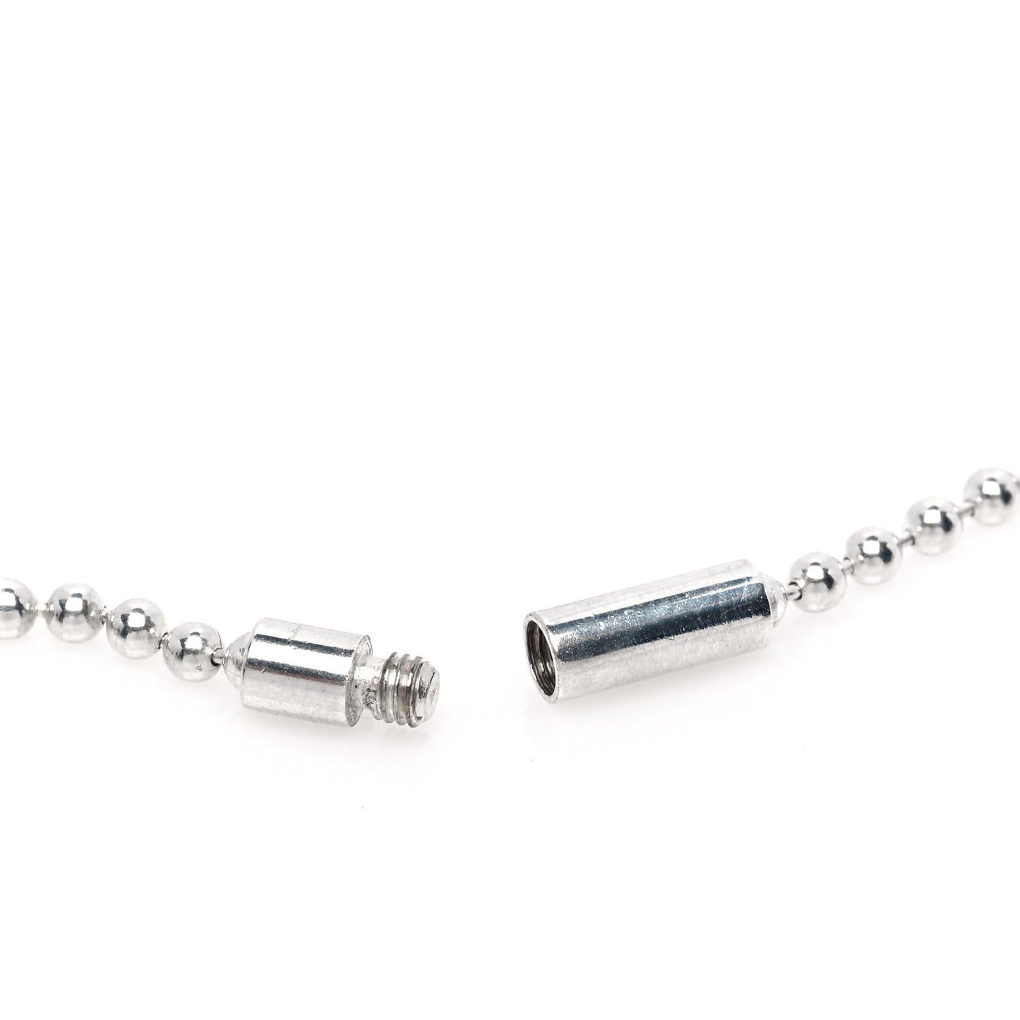 Sterling Silver Beaded Chain ID Bracelet