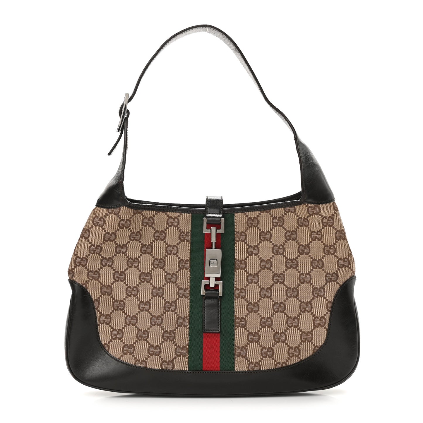 Monogram Web Jackie O Hobo Dark Brown