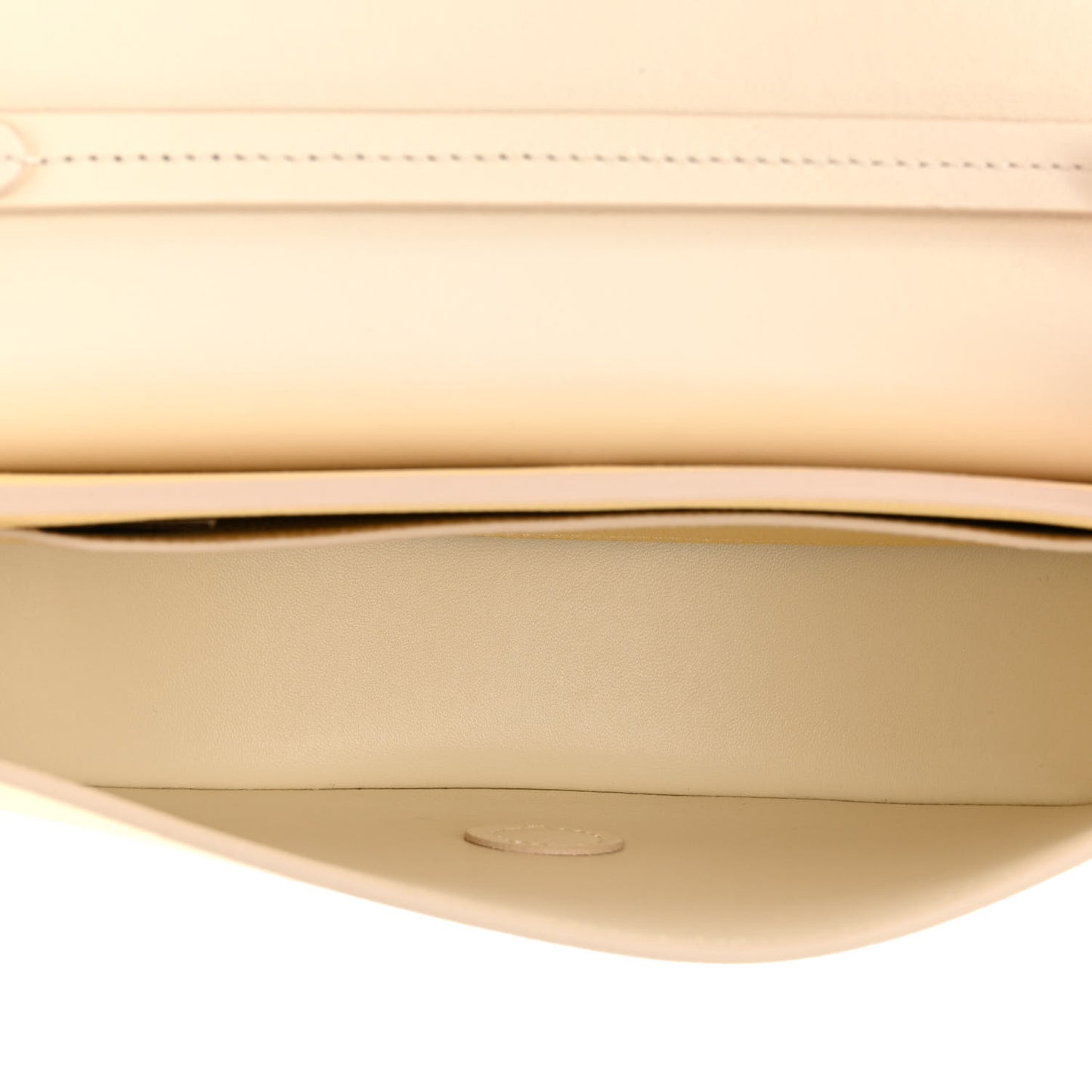 Calfskin Marcie Chain Flap Bag Misty Ivory