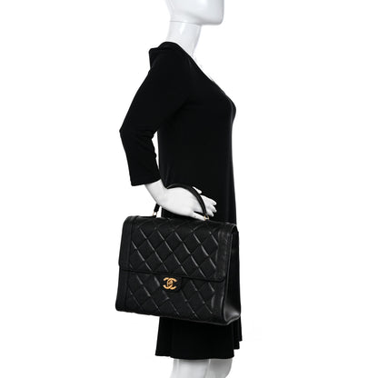 Chanel Caviar Quilted Briefcase Laptop Bag Black 2 of 10