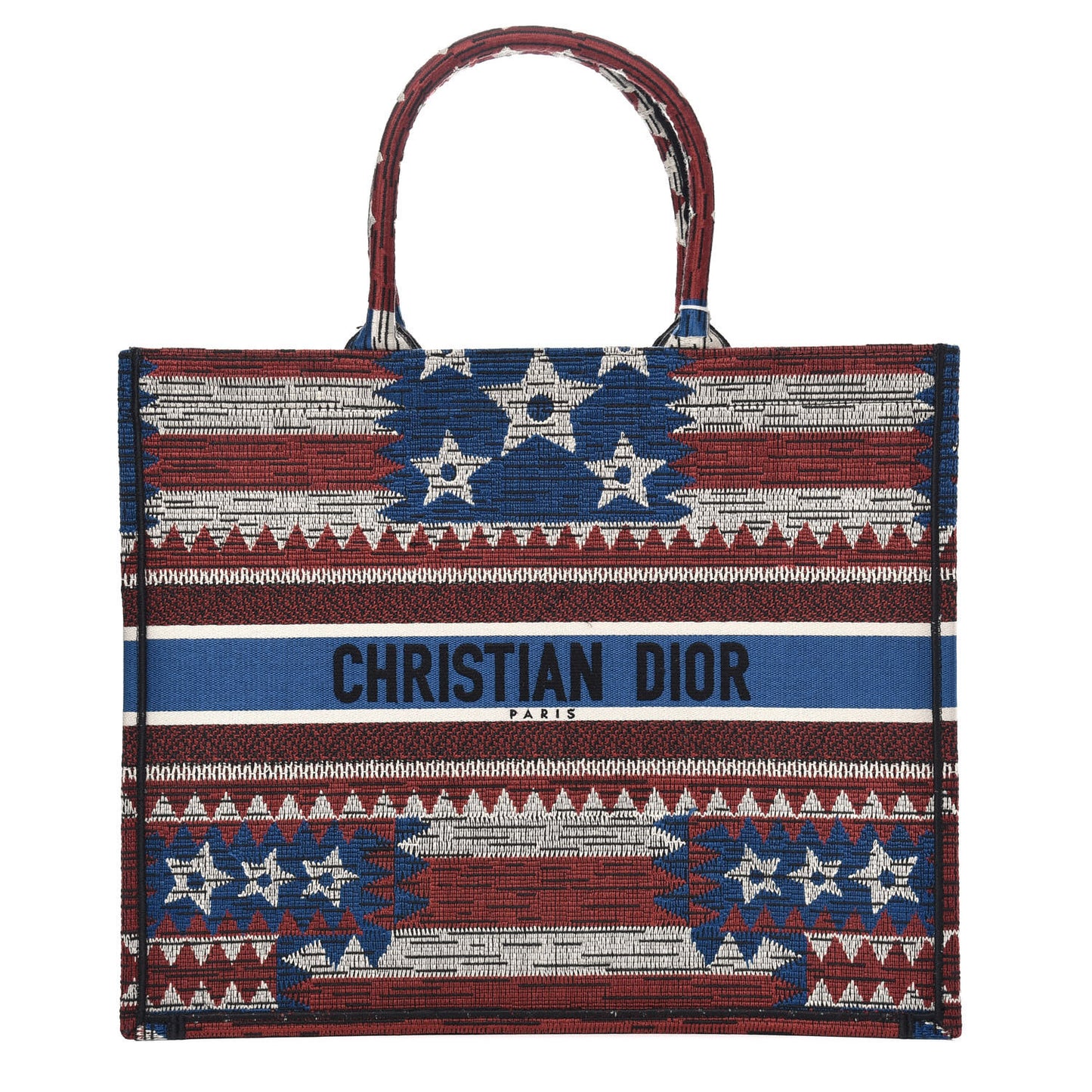 Canvas Embroidered Exclusive US Book Tote Multicolor