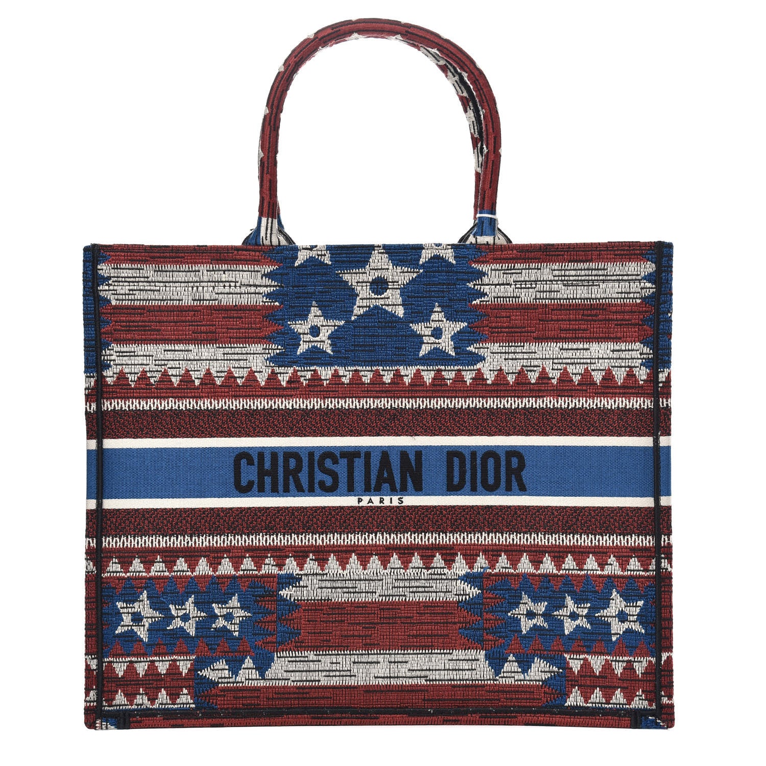 Christian Dior Canvas Embroidered Exclusive US Book Tote Multicolor 1 of 8
