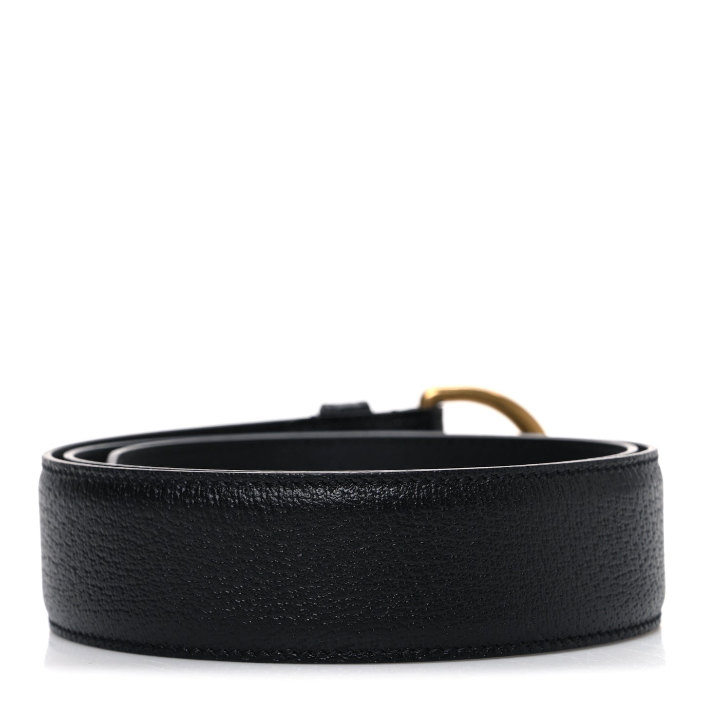 Textured Dollar Calfskin 40mm Belt 85 34 Black