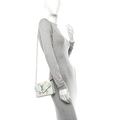 Louis Vuitton Monogram Giant By The Pool 2.0 Felicie Pochette Chain Wallet Jade Green 3 of 10