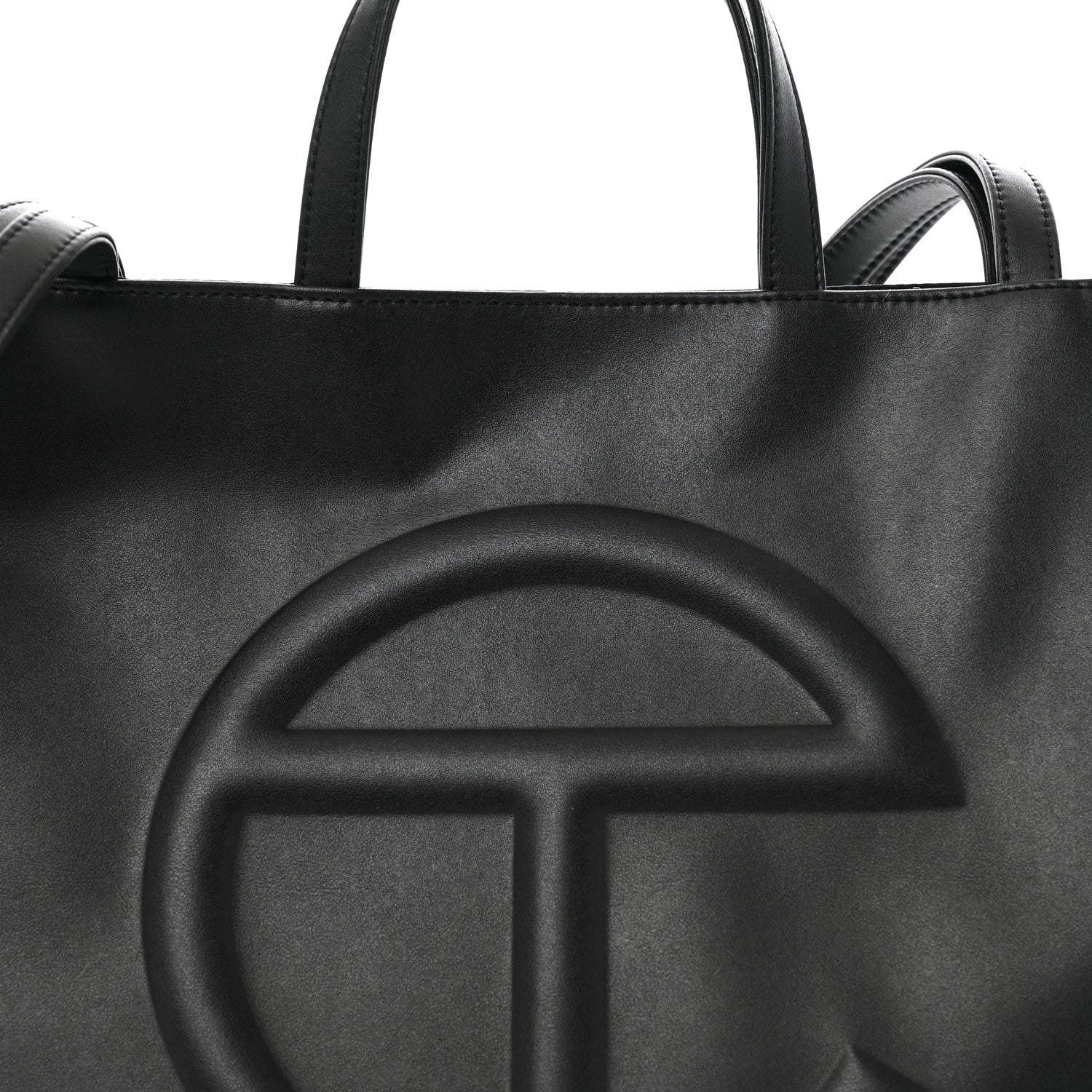Telfar Vegan Leather Large Shopping Bag Black 8 of 13