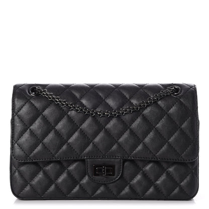 Chanel Crumpled Calfskin Quilted 2.55 Reissue 226 Flap So Black 1 of 8