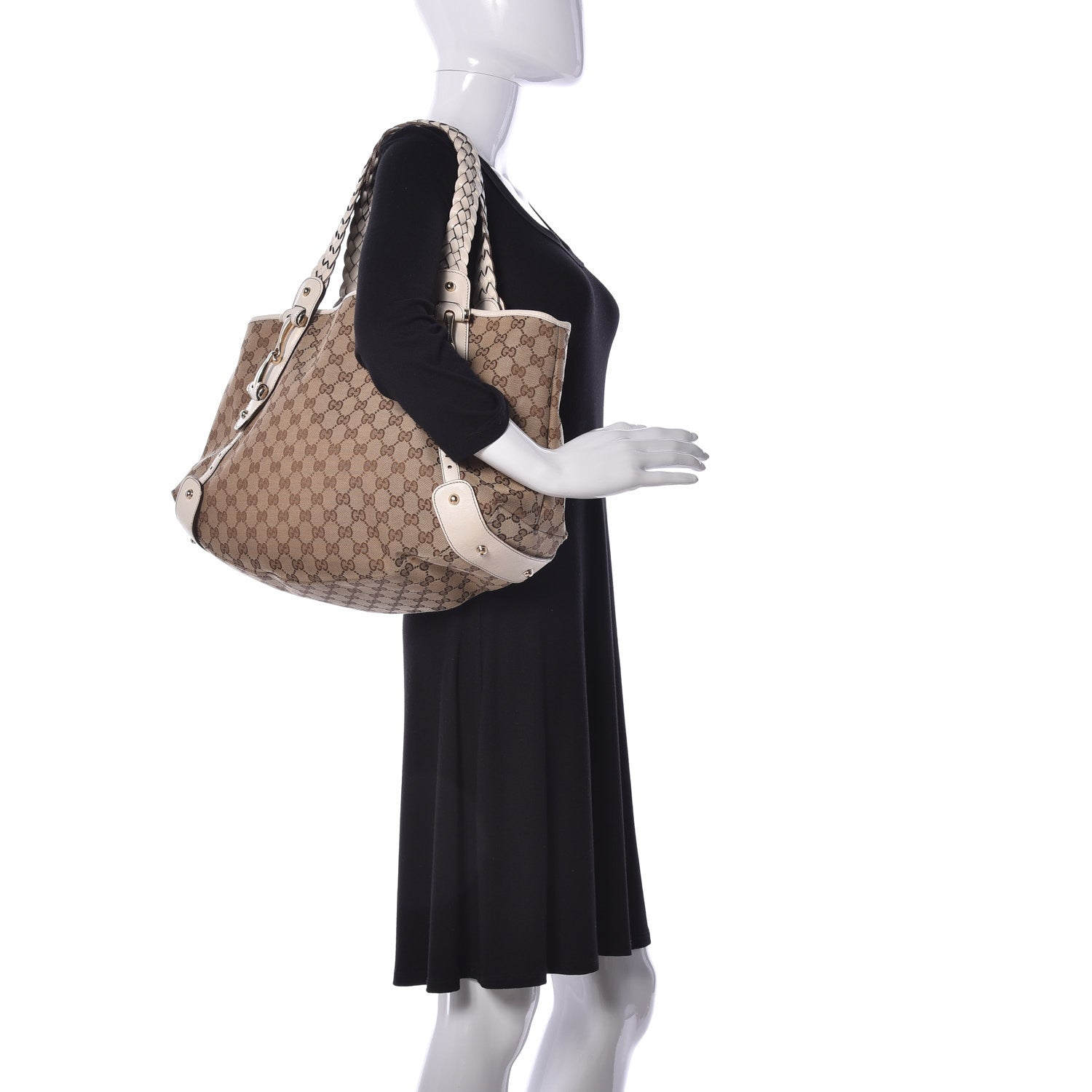 Gucci Monogram Medium Pelham Shoulder Bag Off White 2 of 9