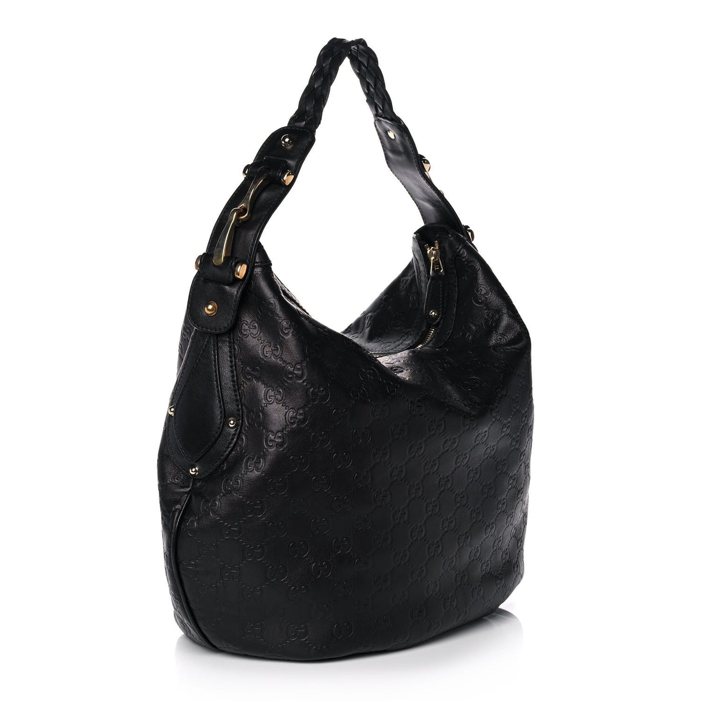 Guccissima Pelham Medium Hobo Black