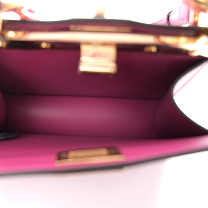 Fendi Shiny Nappa Petite Peekaboo I SEE U Satchel Magenta 5 of 10