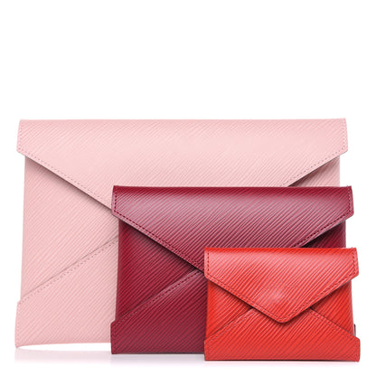 Louis Vuitton Epi Kirigami Pochette Set Rose Ballerine Fuchsia Coquelicot 1 of 8