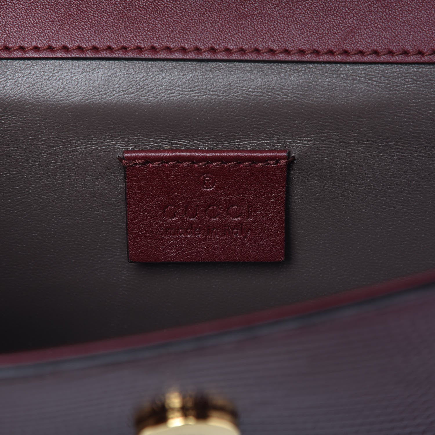 Gucci Lizard Mini Zumi Shoulder Bag Burgundy 8 of 10
