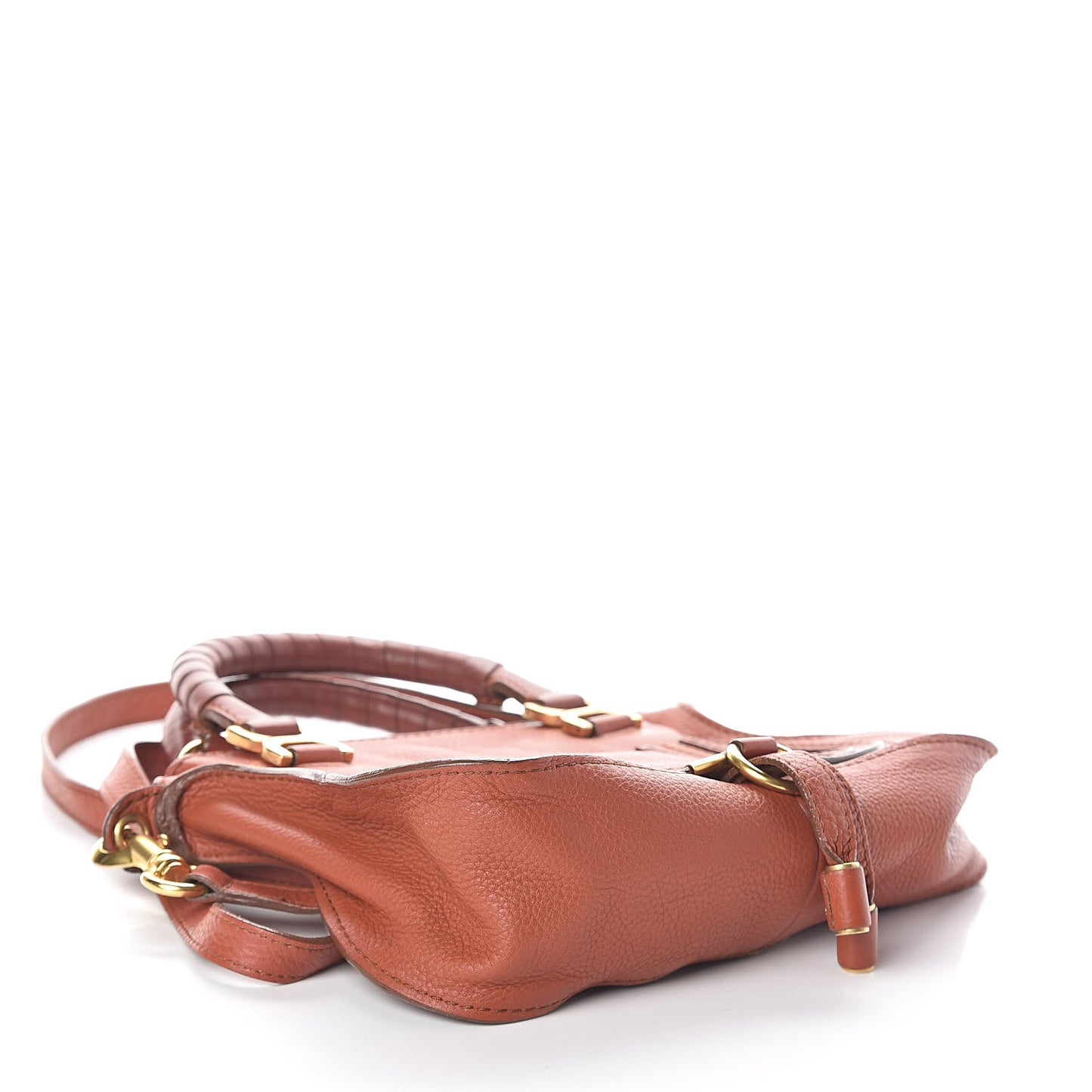Calfskin Mini Marcie Satchel Red Bush