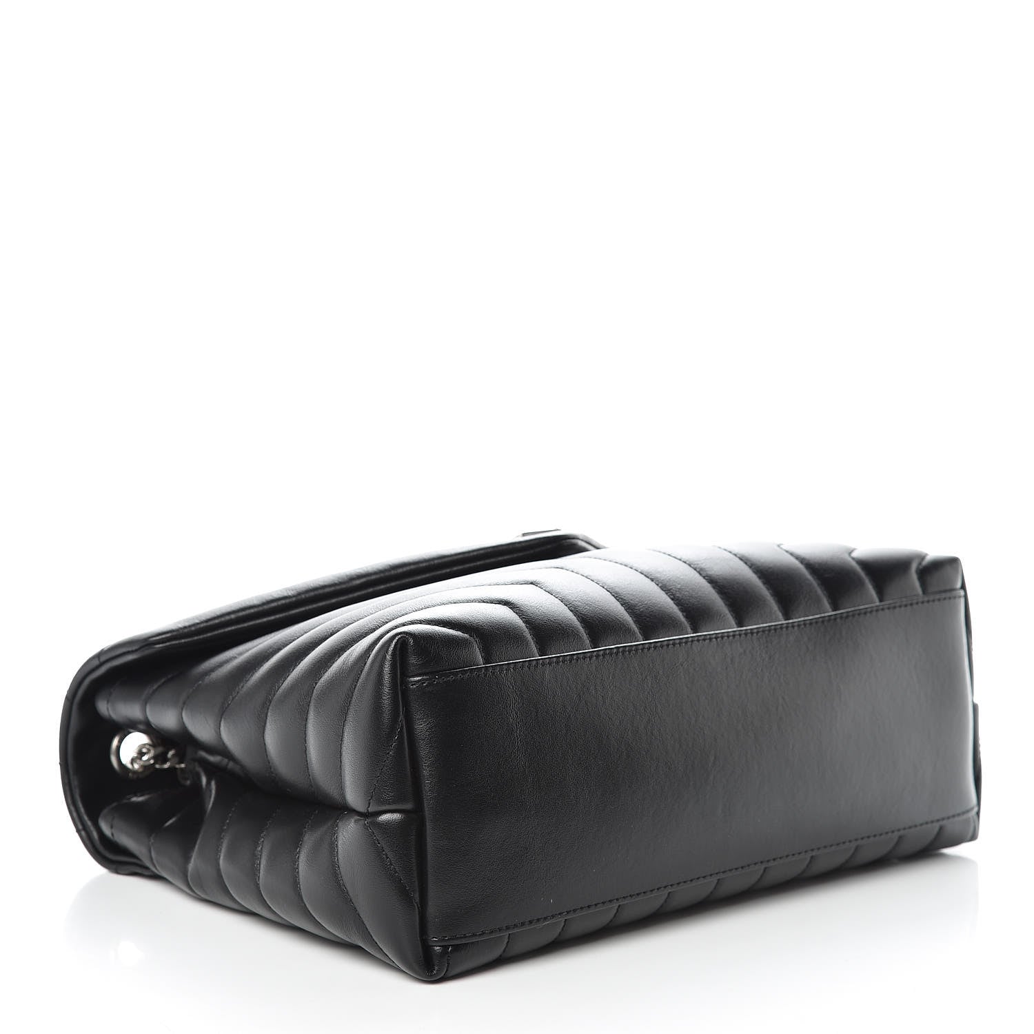 Saint Laurent Calfskin Y Quilted Monogram Medium Loulou Chain Satchel Black 4 of 10