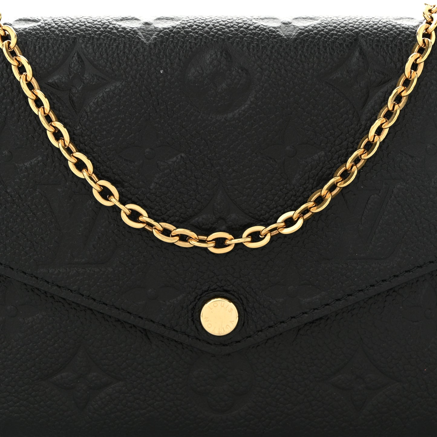 Empreinte Pochette Felicie Chain Wallet Black
