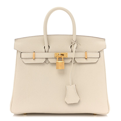 Hermes Togo Birkin 25 Craie 1 of 9