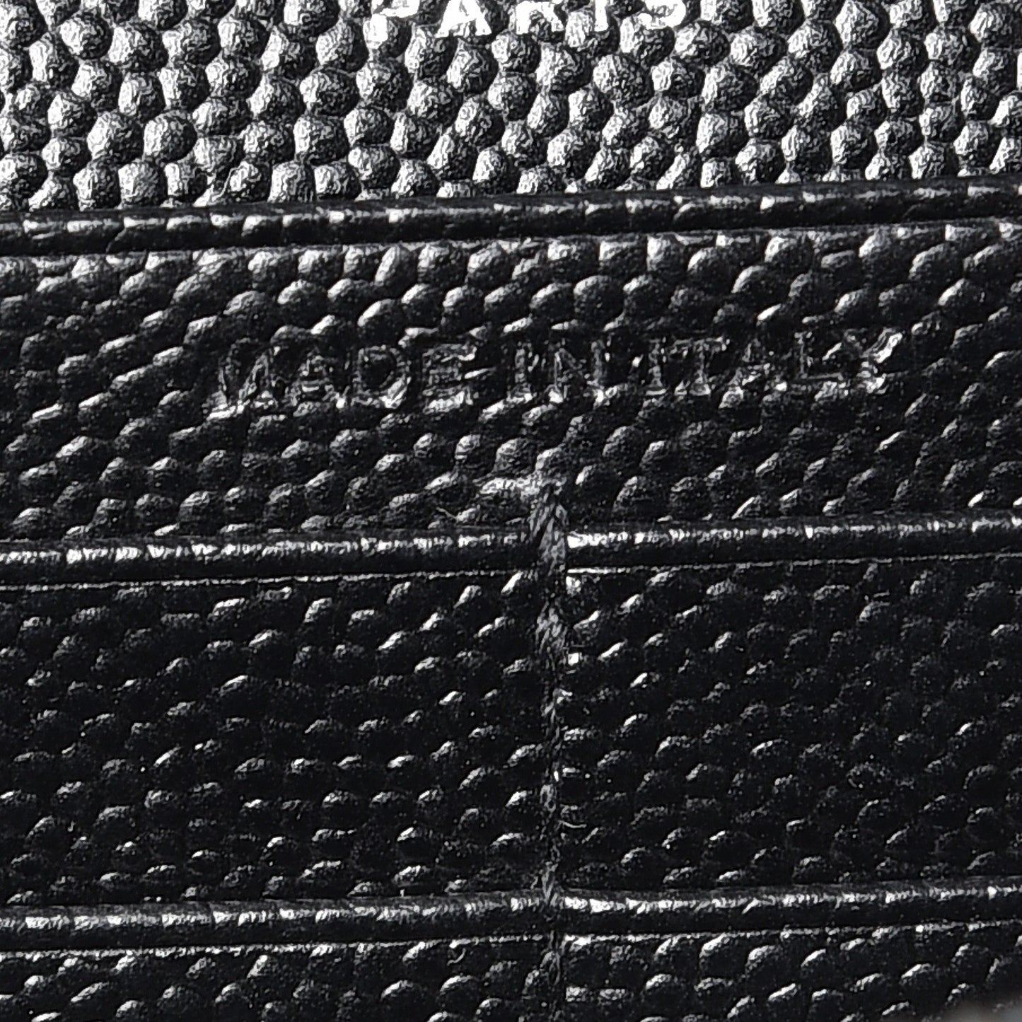 Grain De Poudre Matelasse Chevron Monogram Chain Wallet Black