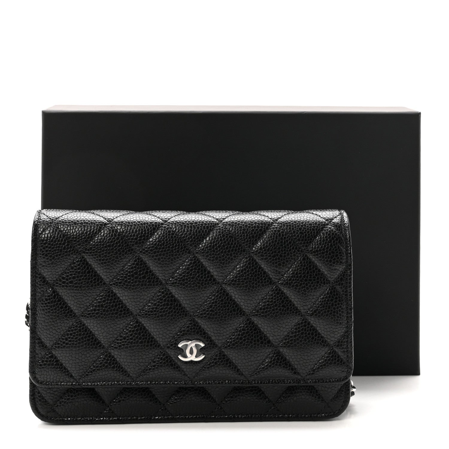 Chanel Caviar Quilted Wallet on Chain WOC Black 12 of 12