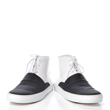 Chanel Calfskin Mens High Top Sneakers 45 Black 6 of 12
