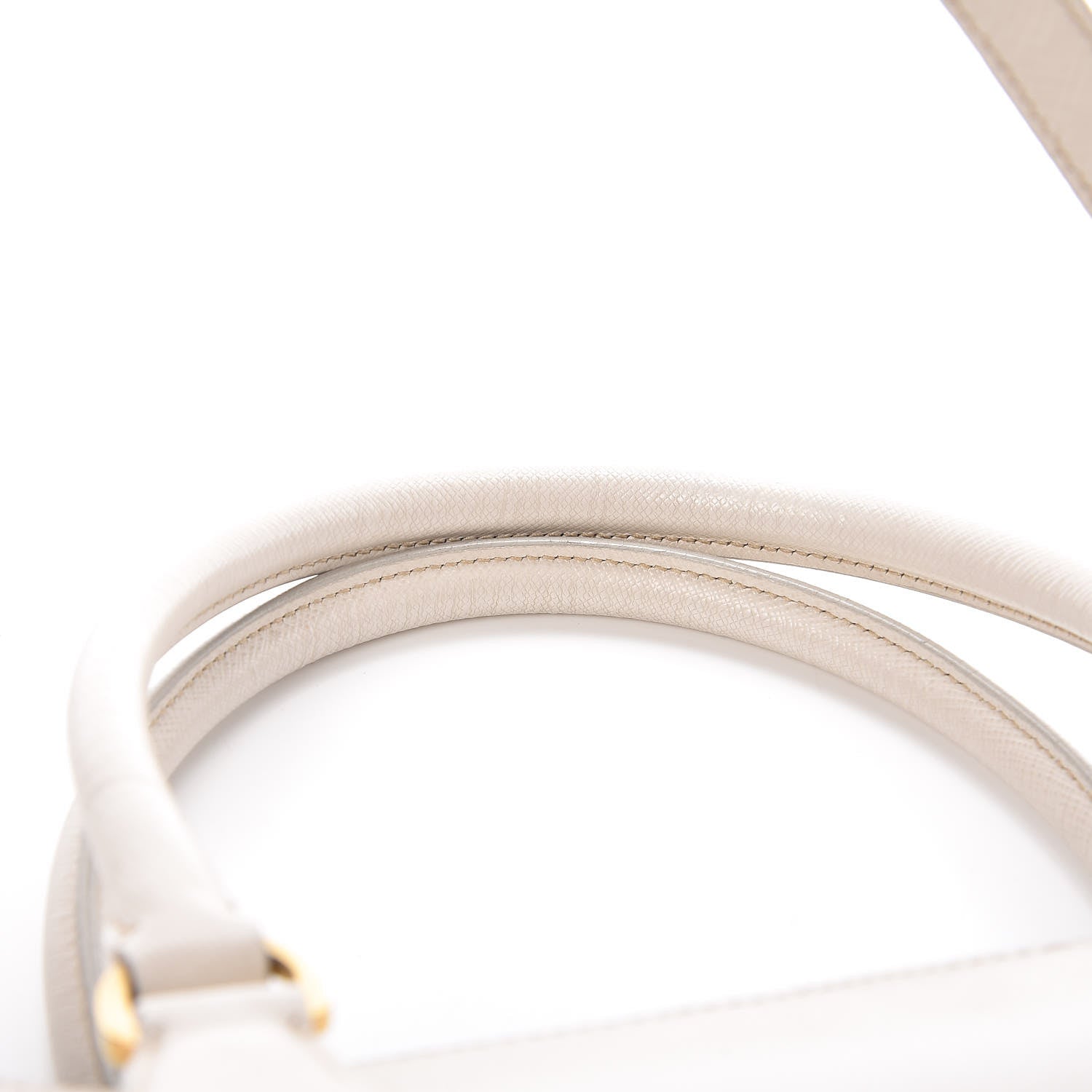 Prada Saffiano Lux Medium Tote Talco 21 of 23