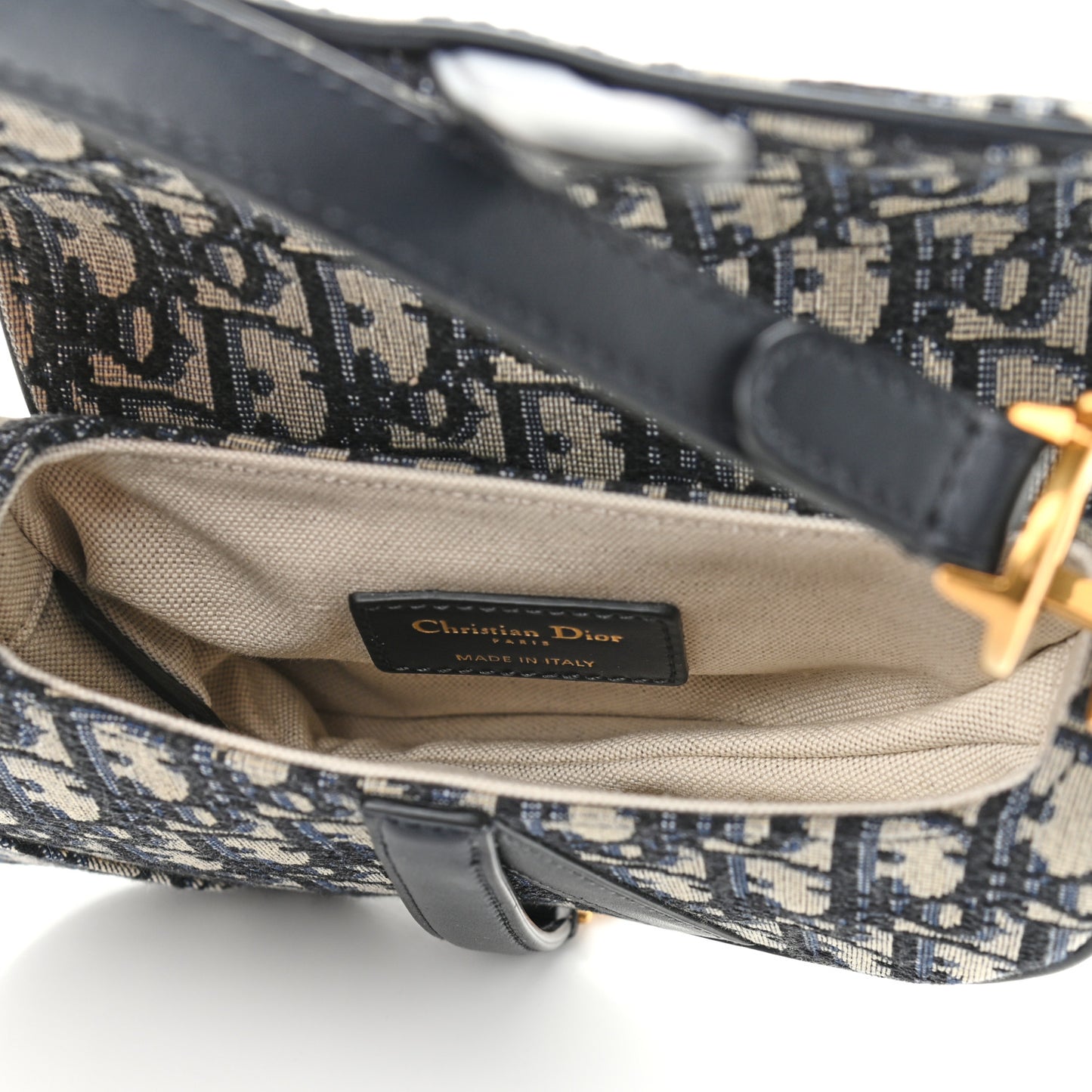 Oblique Mini Saddle Bag Blue