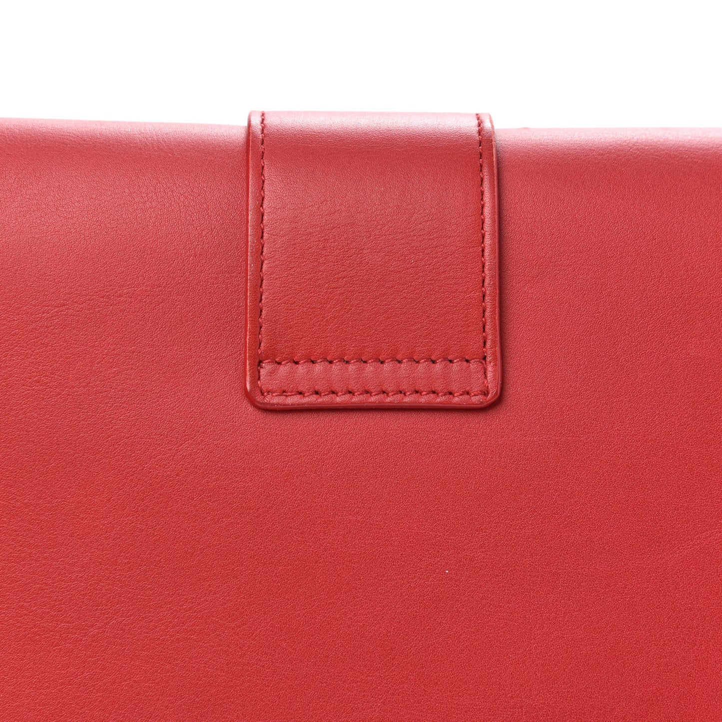 Calfskin Classic Y Ligne Clutch Red
