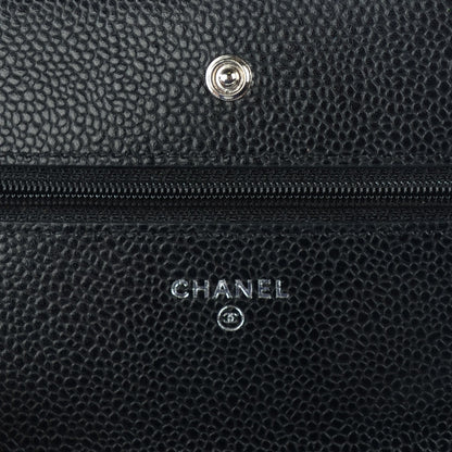 Chanel Caviar Quilted Wallet On Chain WOC Black 7 of 9