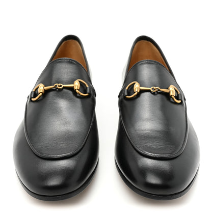 Gucci Calfskin Womens Jordaan Loafers 37.5 Black 2 of 11