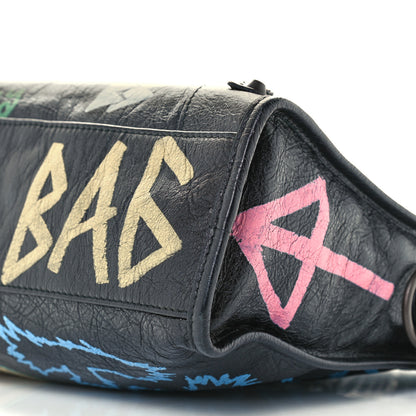 Balenciaga Agneau Graffiti All Over Classic Hardware S City Black Multicolor 10 of 10
