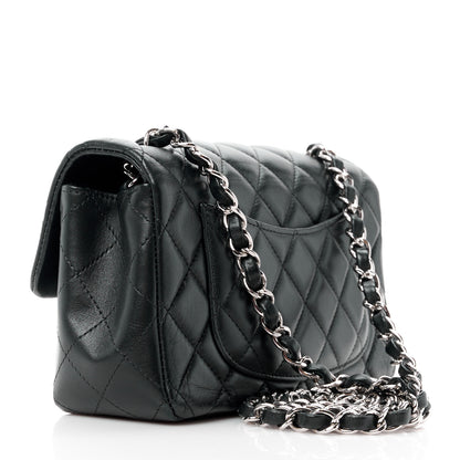 Chanel Lambskin Quilted Mini Rectangular Flap Black 3 of 13