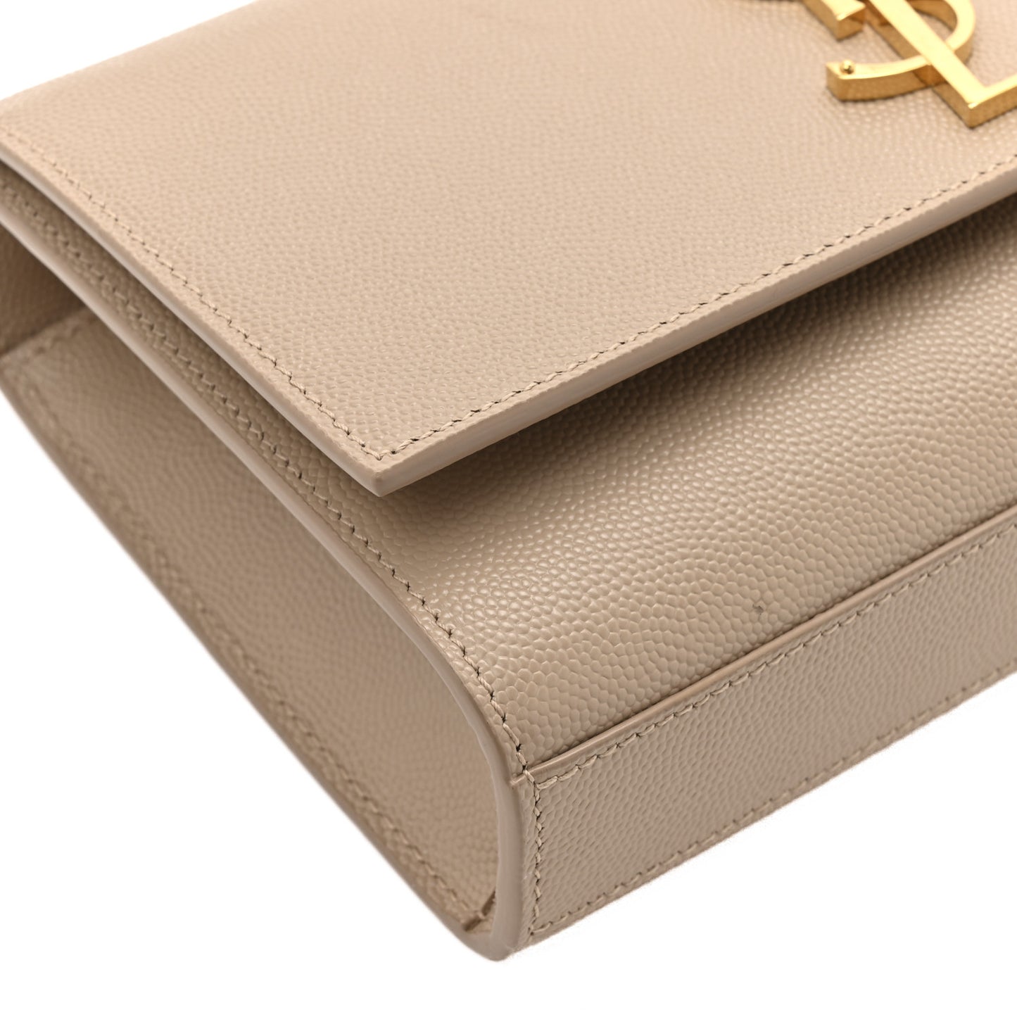 Grain De Poudre Small Monogram Kate Satchel Dark Beige
