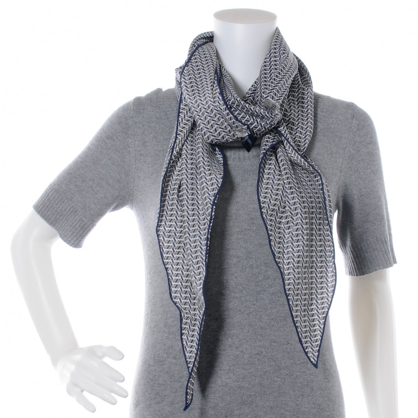 Mens Cotton H Sublime Losange Scarf GM