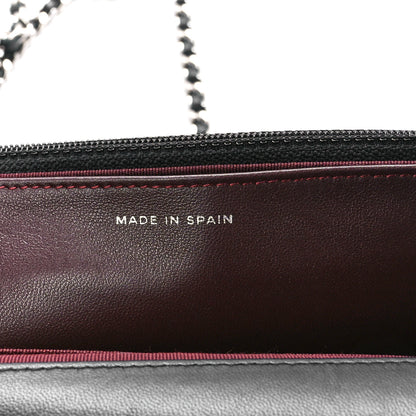 Chanel Lambskin Quilted Wallet On Chain WOC Black 7 of 12