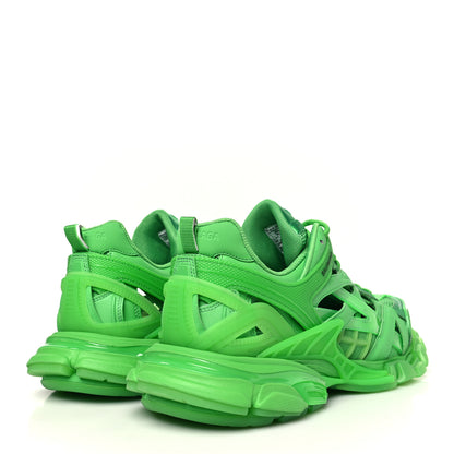 Balenciaga Rubber Mesh Monocolor Clear Sole Mens Track.2 Open Sneakers 45 Green 5 of 8